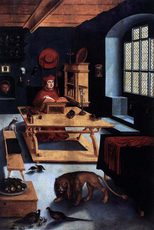 Cardinal Albrecht of Brandenburg as Saint Jerome in His Study